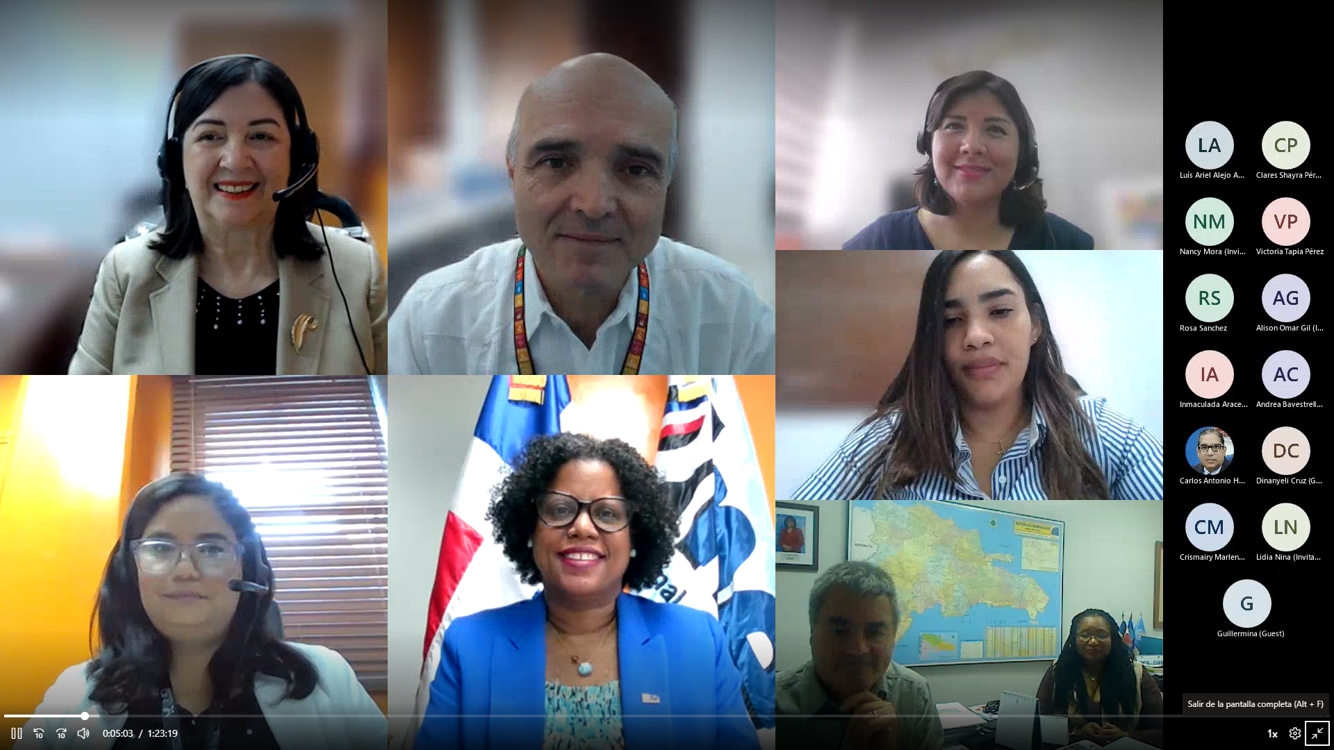 ONE realiza mesa de Cooperación Internacional para la producción estadística del sector salud