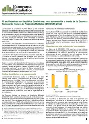 Boletín Panorama Estadístico 90 El Analfabetismo en República Dominicana: una aproximación a través de Enhogar 2016