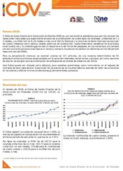 Boletín Índice de Costos Directos de la Construcción de Viviendas, Febrero 2018