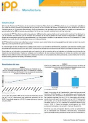 Boletín Índice de Precios del Productor Manufactura Octubre 2018