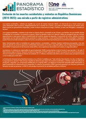 Panorama Estadístico 119 - Evolución de las muertes accidentales y violentas en RD