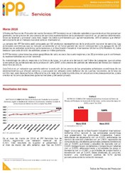 Boletín Índice de Precios del Productor Servicios Marzo 2016