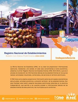 Boletín Preliminar Registro Nacional de Establecimientos Independencia 2014-2015