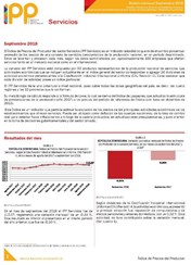 Boletín Índice de Precios del Productor Servicios Septiembre 2018