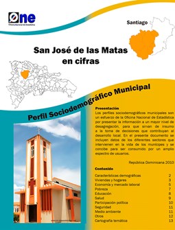 Perfil Sociodemográfico Municipal San José de las Matas 2011