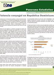 Boletín Panorama Estadístico 12 Violencia Conyugal en República Dominicana Febrero 2009