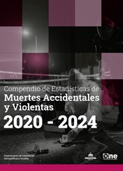 Compendio de estadísticas de muertes accidentales y violentas, 2020-2024