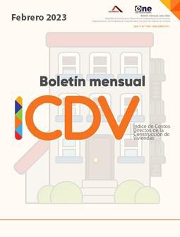 Boletín Índice de Costos Directos de la Construcción de Viviendas - ICDV - Febrero 2023