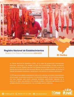 Boletín Preliminar Registro Nacional de Establecimientos El Seibo 2014-2015