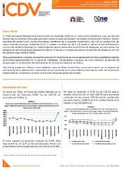 Boletín Indice de Costos Directos de la Construcción de Viviendas Enero 2016