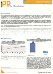 Boletín Índice de Precios del Productor Manufactura Noviembre 2018