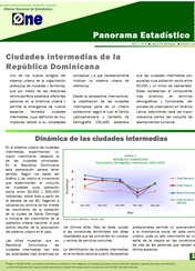 Boletín Panorama Estadístico 08 Ciudades Intermedias de la República Dominicana Enero 2008