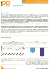 Boletín Índice de Precios del Productor Manufactura Diciembre 2015