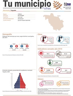 Tu municipio en cifras - yaguate 2022