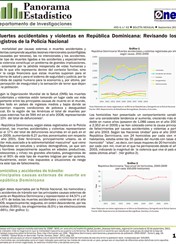 Boletín Panorama Estadístico 43 Muertes Accidentales y Violentas en República Dominicana Revisando los Registros de la Policia Nacional Septiembre 2011