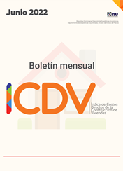 Boletín Índice de Costos Directos de la Construcción de Viviendas - ICDV - Junio 2022