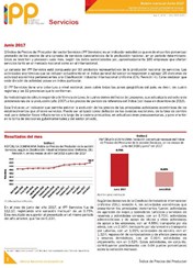 Boletín Índice de Precios del Productor ServiciosJunio 2017