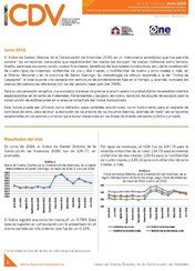 Boletín Indice de Costos Directos de la Construcción de Viviendas Junio 2016