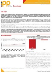 Boletín Índice de Precios del Productor Servicios Julio 2017