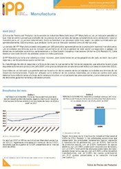 Boletín Índice de Precios del Productor Manufactura Abril 2017