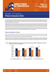 Boletín Trimestral del Directorio de Empresas 2026