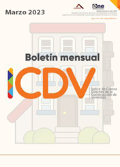Boletín Índice de Costos Directos de la Construcción de Viviendas - ICDV - Marzo 2023