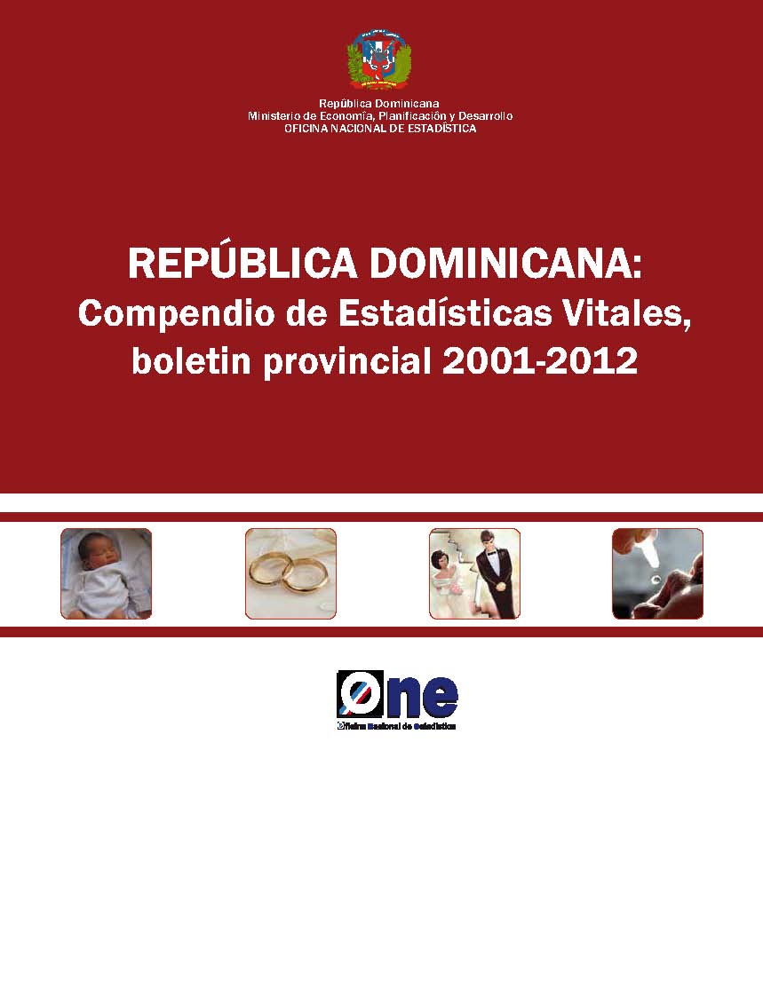 Compendio de Estadísticas Vitales Boletín Provincial 2001-2012