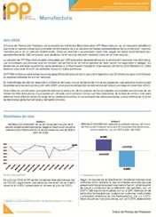 Boletín Índice de Precios del Productor Manufactura Julio 2016