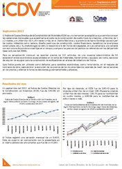 Boletín Indice de Costos Directos de la Construcción de Viviendas Septiembre 2017