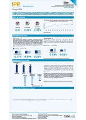 Índice de Precios del Productor, de la sección de Industrias Manufactureras (IPP Manufactura) - Diciembre 2024