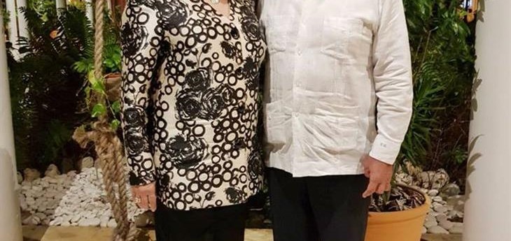 Directora de la ONE, Alexandra Izquierdo, se reúne con el secretario general del SICA, Vinicio Cerezo