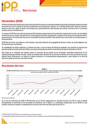 Índice de Precios del Productor del sector Servicios noviembre 2020