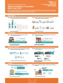 Boletín de Estadísticas Macroeconómicas y Sectoriales Abril-Junio 2025
