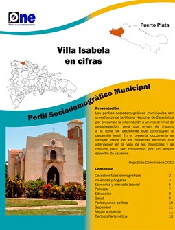 Perfil Sociodemográfico Municipal Villa Isabela 2011