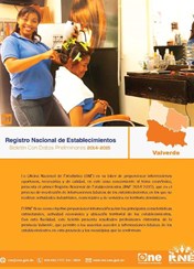 Boletín Preliminar Registro Nacional de Establecimientos Valverde 2014-2015