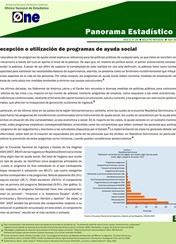 Boletín Panorama Estadístico 24 Recepción o Utlización de Programas de Ayuda Social