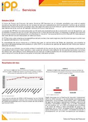 Boletín Índice de Precios del Productor Servicios Octubre 2016