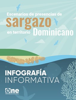 Infografía sobre escenarios de presencias de sargazo en territorio Dominicano
