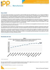 Boletín Índice de Precios del Productor Manufactura Enero 2019