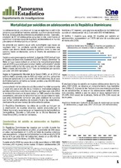 Boletín Panorama Estadístico 91 Mortalidad por Suicidios en Adolescentes en la República Dominicana