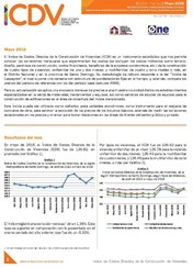 Boletín Indice de Costos Directos de la Construcción de Viviendas Mayo 2016