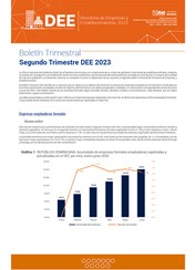 Boletín trimestral Directorio de Empresas y Establecimientos – Segundo trimestre 2023