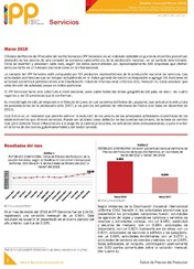 Boletín Índice de Precios del Productor Servicios Marzo 2018