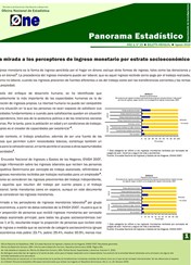 Boletín Panorama Estadístico 29 Una Mirada a los Perceptores de Ingreso Monetario por Estrato Socieconómico