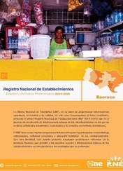 Boletín Preliminar Registro Nacional de Establecimientos Baoruco 2014-2015