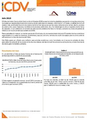 Boletín Indice de Costos Directos de la Construcción de Viviendas Julio 2019