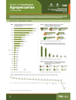 Boletín de Estadísticas Agropecuarias enero-diciembre 2025