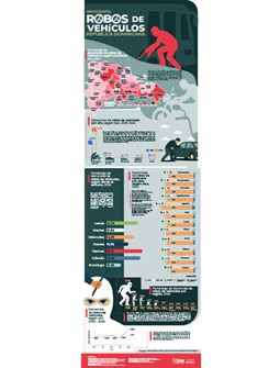 Infografía Robo de Vehículos República Dominicana