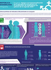 Infografía Proyecto "Apoyo a la transversalización de la perspectiva de género en la producción de indicadores de género de la Agenda 2030 "
