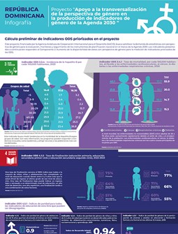 Infografía Proyecto "Apoyo a la transversalización de la perspectiva de género en la producción de indicadores de género de la Agenda 2030 "